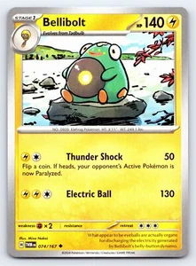 Bellibolt 074/167 Uncommon Twilight Masquerade Pokemon Card - NM - Picture 1 of 2