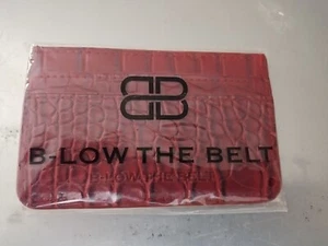 B-low The Belt Faux Croc Card Case Red, FabFitFun, 4.25" By 2.75" - Picture 1 of 6