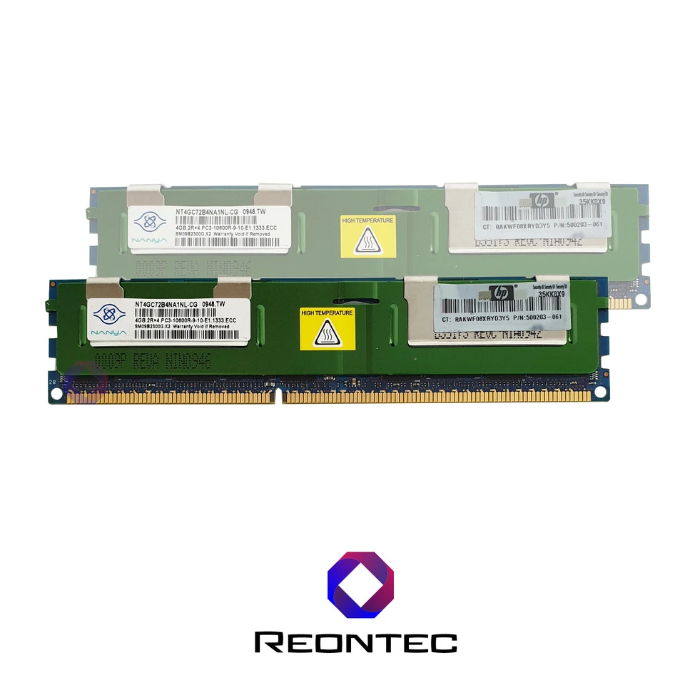 4 Go Serveur Ram Nanya PC3 - 10600R DDR3 NT4GC72B4NA1NL-CG 2Rx4 - Photo 1/1
