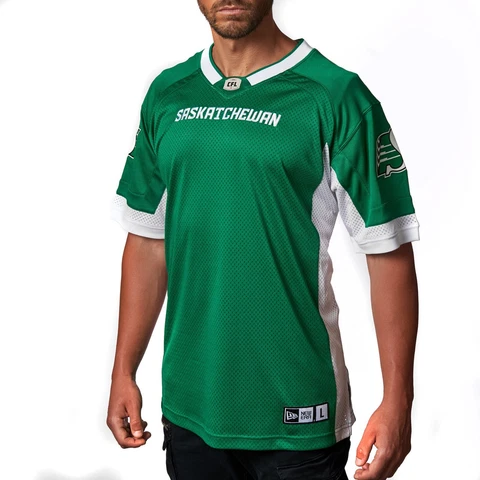 Saskatchewan Roughriders New Era CFL Replica Home Jersey - Green XL Cover