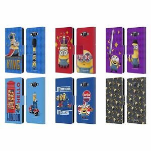 OFFICIAL MINIONS MINION BRITISH INVASION LEATHER BOOK CASE FOR SAMSUNG PHONES 2