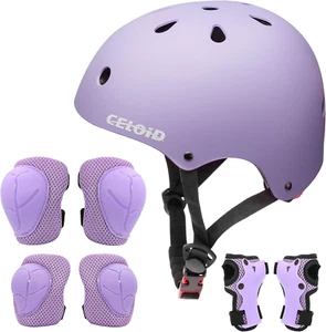 Kids Bike Skateboard Helmet Pad Set,Toddler Cyling Protective Gear Knee & Elbow - Picture 1 of 12