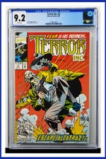Terror Inc. #3 CGC Graded 9.2 Marvel September 1992 White Pages Comic Book