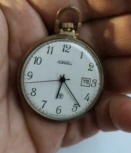 Rare vintage pocket watch Rocket / Raketa mark of Soviet quality 1985 inscriptio - Picture 1 of 6