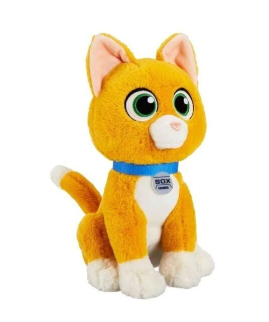 Disney HHC70 Sox Cat Plush Toy - White/Yellow