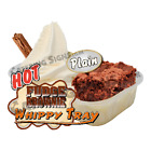 Plain Hot Brownie Tray Whippy Ice Cream Sticker - Catering Van Trailer Decal