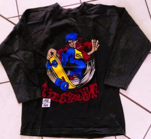 SWEATSHIRT -- Gr. 158/164 -- SCHWARZ -- GRAFIK: SKATER - Bild 1 von 1