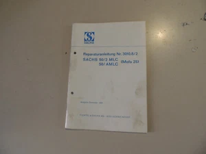 12.1969 Motor Sachs 50/2 MLC 50/AMLC (Mofa 25) manual de taller (cuaderno). - Imagen 1 de 11