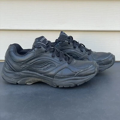 Saucony Womens Grid Integrity ST2 Size 10108-1 Leather Black Shoes Size 6 - Image 1 of 4