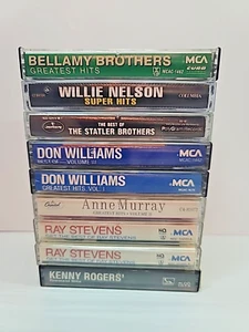 greatest hits cassette tapes Lot Willie Nelson, Ray Stevens, Don Williams - Picture 1 of 3