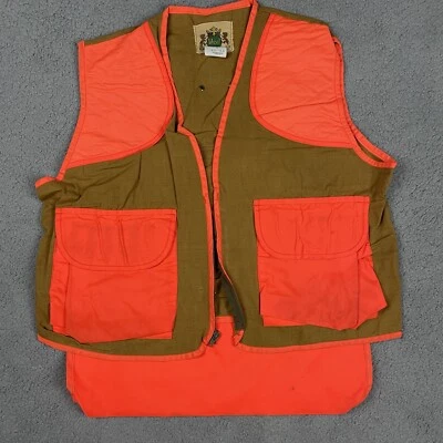 Ideal Blaze Vest Adult Large Orange Work Safety Hunting 42-44  Made in USA L - Image 1 of 4