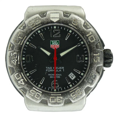 TAG HEUER ПОДЛИННЫЙ ФОРМУЛА ПРОФЕССИОНАЛЬНЫЙ ЧЕРНЫЙ ЦИФЕРБЛАТ S.S. 42 ММ ЧАСЫ ГОЛОВА - Изображение 1 из 4