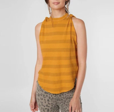 Camiseta sin mangas FREE PEOPLE WE THE FREE MUJER NARANJA A RAYAS SIN MANGAS TWIST TALLA XS Foto 1 de 4