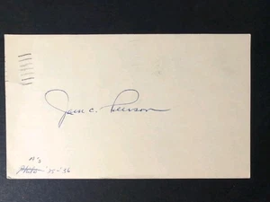 Jack Peerson (d.1966) Signed Autograph GPC Debut 1935 Philadelphia Athletics - Picture 1 of 2