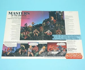 MOTU HE-MAN MASTERS OF THE UNIVERSE MAGAZINE ADVERT DOUBLE PAGE 1983 DONALD DUCK - Picture 1 of 2