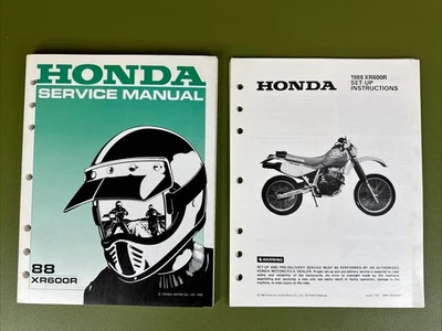 oem,  Honda 1988 XR600R  Motorcycle Service Manual W Set-Up Instructions, nice - Image 1 of 4