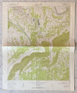 VINTAGE ORIGINAL GLENCOE ALABAMA USGS GEOLOGICAL TOPO TOPOGRAPHICAL MAP 1947 - Picture 1 of 4