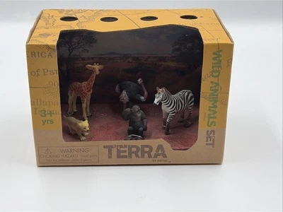 Juego de figuras de animales salvajes Terra caja de juguetes por BATTAT Foto 1 de 4