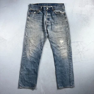 Levis 501 Vintage Y2K 90s XX Straight Leg Jeans blau helle Waschung 36x34 Act 33x30 - Bild 1 von 22