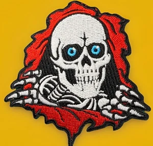 🔥 PATCH Powell Peralta OEM Bones Ripper Skateboard Die-Cut EMBROIDERED Iron On - Picture 1 of 5
