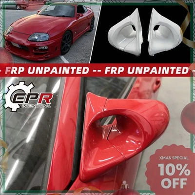 Espejo retrovisor FRP sin pintar para Toyota Supra MK4 JZA80 LHD 2 piezas Foto 1 de 4