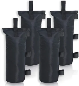 100Lbs Canopy Weight Sandbags (7"X18",Black) - Picture 1 of 12