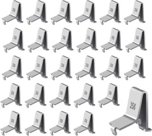 Adjustable Heavy Duty Metal Shelf Clips for Kitchen Cabinet Bookcase - Picture 1 of 3