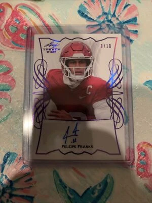 2021 leaf trinity atlanta falcons feleipe franks 8/10  - Image 1 of 2
