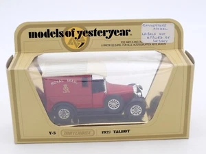 MATCHBOX MODEL OF YESTERYEAR 1927 TALBOT ROYAL MAIL CODE 3 #Y-5 MIT BOX - Bild 1 von 2