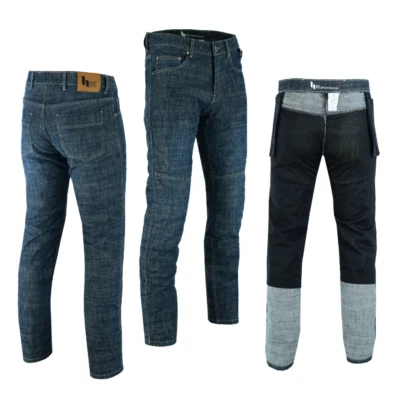 Best Motorcycle Jeans Motorbike Denim Trousers mens Kevlr CE Approved protection - Image 1 of 4