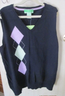 HH ALLYSON WHITMORE ЖЕНЩИНЫ ГОЛЬФ СВИТЕР ЖИЛЕТ СИНИЙ РАЗМЕР PM - Изображение 1 из 4