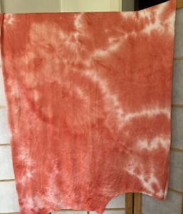 Brushed Poly Knit Fabric 4-way Stretch Orange Tie Dye 60"x1 yard