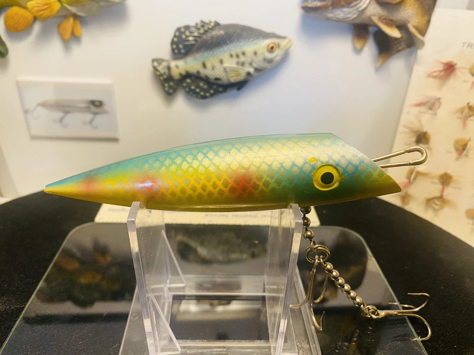 Винтажная приманка для лосося Bill Minser Lucky Louie цветной узор сельдь 5 1/2 дюйма - Изображение 1 из 4