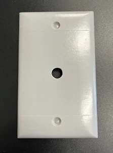 SIERRA P11GY GRIS COAXIAL TV PLACA DE PARED AGUJERO PERFORADO PARA COAXIAL SIN TORNILLOS - Imagen 1 de 2