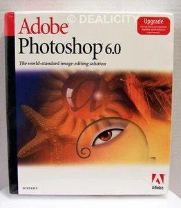 BRAND NEW SEALED Adobe Photoshop 6.0 Upgrade In Box NIB Never Opened - Picture 1 of 1