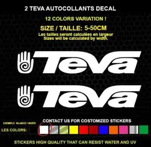 2 TEVA autocollant Véritable decal autocollant vinyle imperméable 5-50cm - Foto 1 di 2