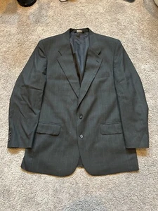 Vintage burberrys black suit jacket mens size 46L. Wool - Picture 1 of 9