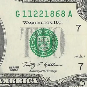 NOV 22 1868 Birthday Date Note Fancy Serial Number One Dollar Bill - Picture 1 of 11