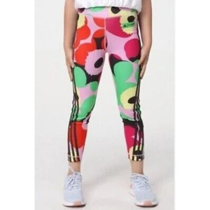 adidas marimekko girls printed colorful leggings size s - Picture 1 of 8