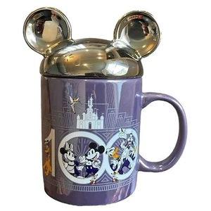 Disney Mickey Mouse and Friends Disney Tasse mit Mickey Deckel Disneyland 100 - Bild 1 von 9