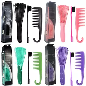 Detangling Brush for Curly Hair African American Natural hair Styling Comb Tools - Picture 1 of 12