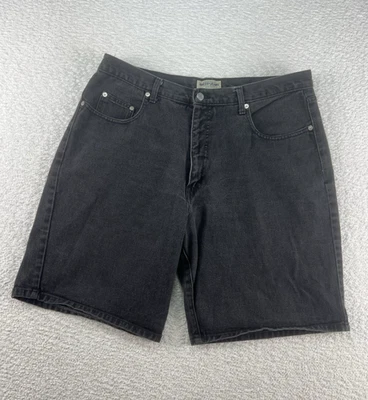 Vintage Guess Jeans Shorts Mens 36 Black Denim USA Made Skate 90s Y2K - Image 1 of 4