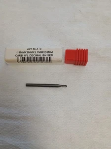 Fresadora de extremo de carburo 1,9 mm x 3 mm x 5,7 mm x 38 mm 4 FL 87208567 - Imagen 1 de 4