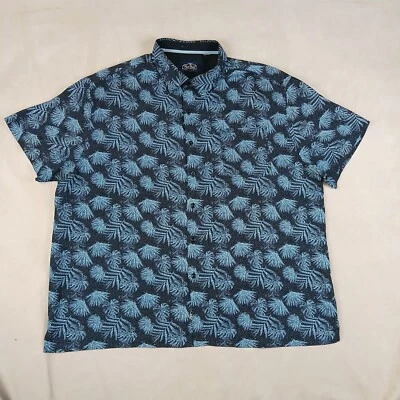 Nat Nast XXL Mens Shirt Casual Camp Hawaiian Silk Blend Floral Has Defect - Image 1 of 4