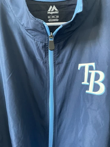 Tampa Bay Rays Official Licensed L/S Jacket Unisex ,Lightweight,Full Zip.NWT Cover