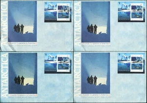 1990 Australia Cooperación Científica Edición Conjunta Mini Hoja Base Cancelar 4 FDCs - Imagen 1 de 1