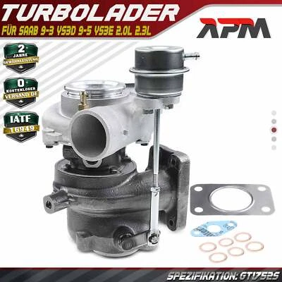 Turbolader Abgasturbolader für Saab 9-3 Cabriolet YS3D 9-5 Kombi YS3E 2.0L 2.3L - Bild 1 von 4