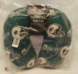 NFL Miami Dolphins BEADED TRAVEL NECK PILLOW 12" x 13" ~ NEW - Picture 1 of 6