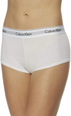 Calcinha Calvin Klein 168906 Feminina Moderna Mescla de Algodão Masculina Branca Tamanho Pequeno - Imagem 1 de 2
