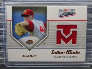 2009 Tristar Brad Holt Tailor Made Red Game Used Jersey #4/5
